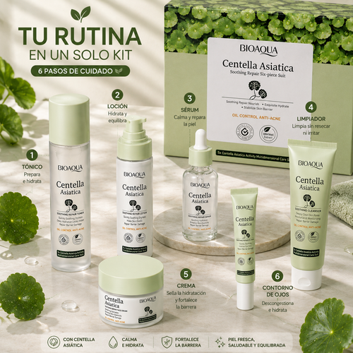 Kit de Cuidado Facial con Centella Asiática