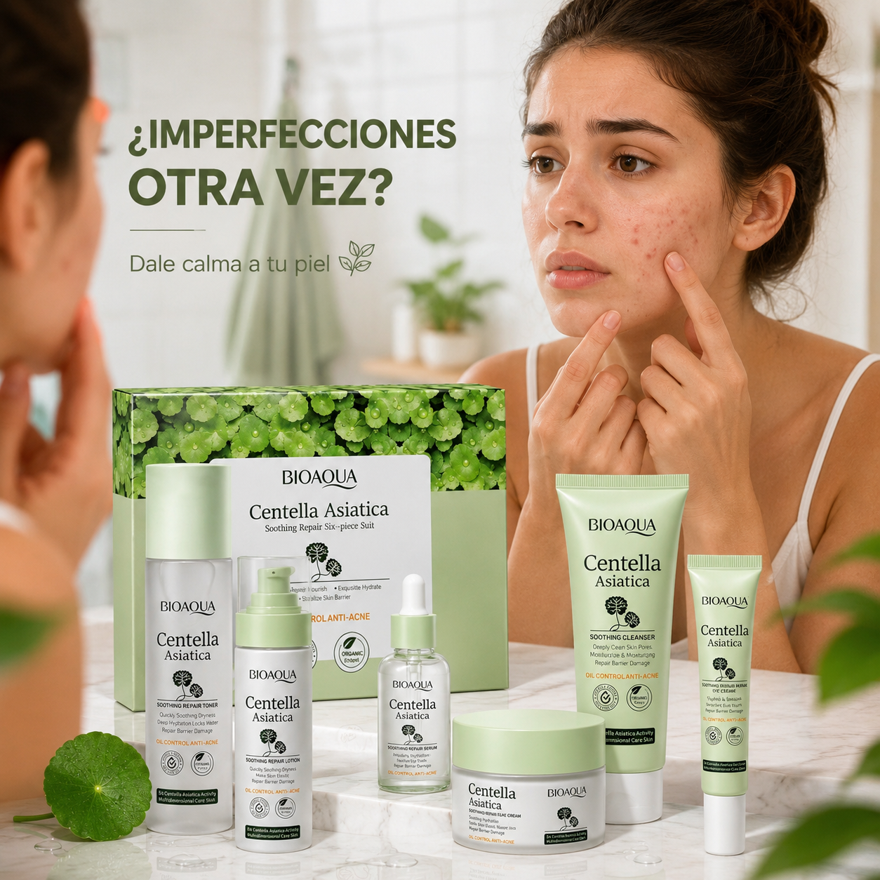 Kit de Cuidado Facial con Centella Asiática
