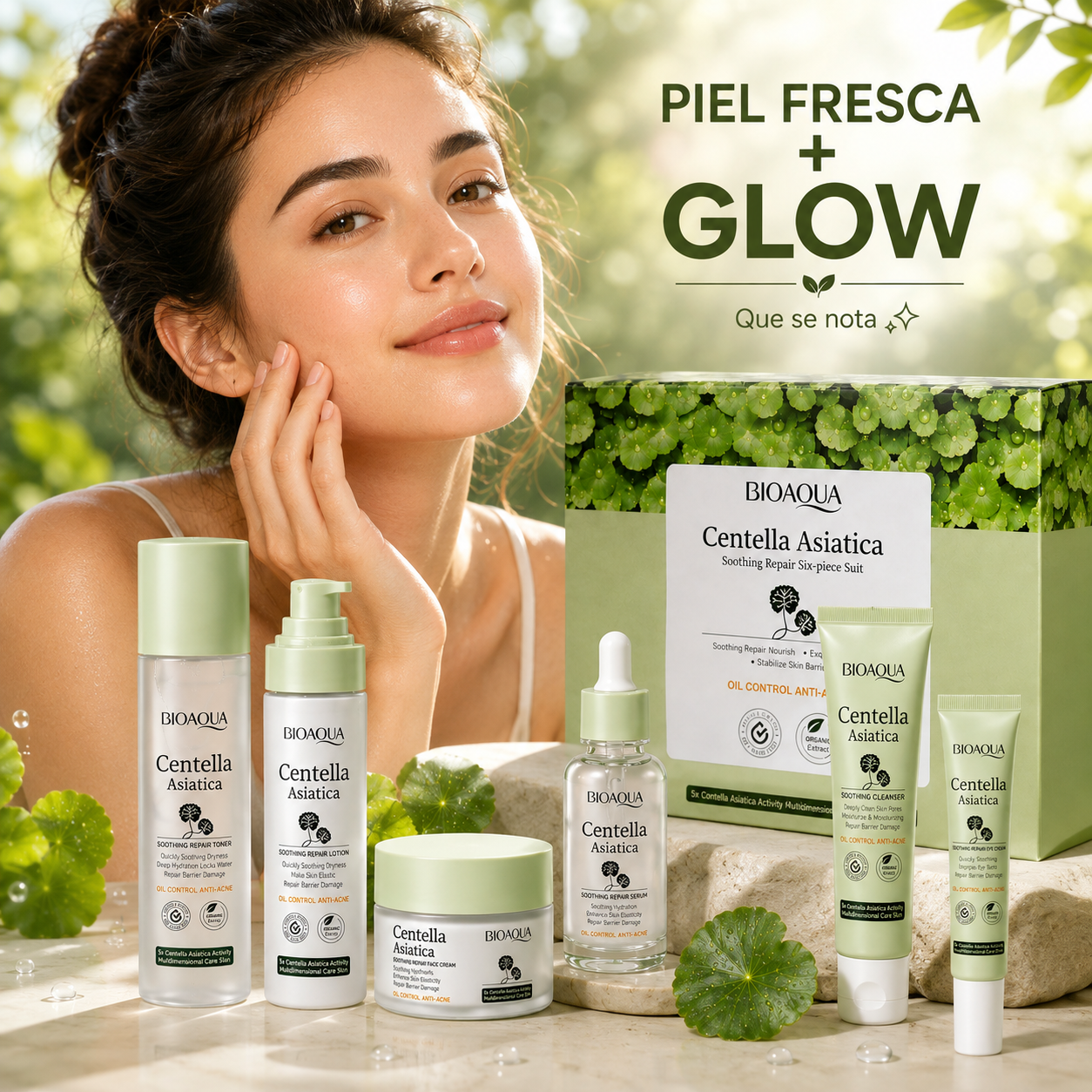 Kit de Cuidado Facial con Centella Asiática