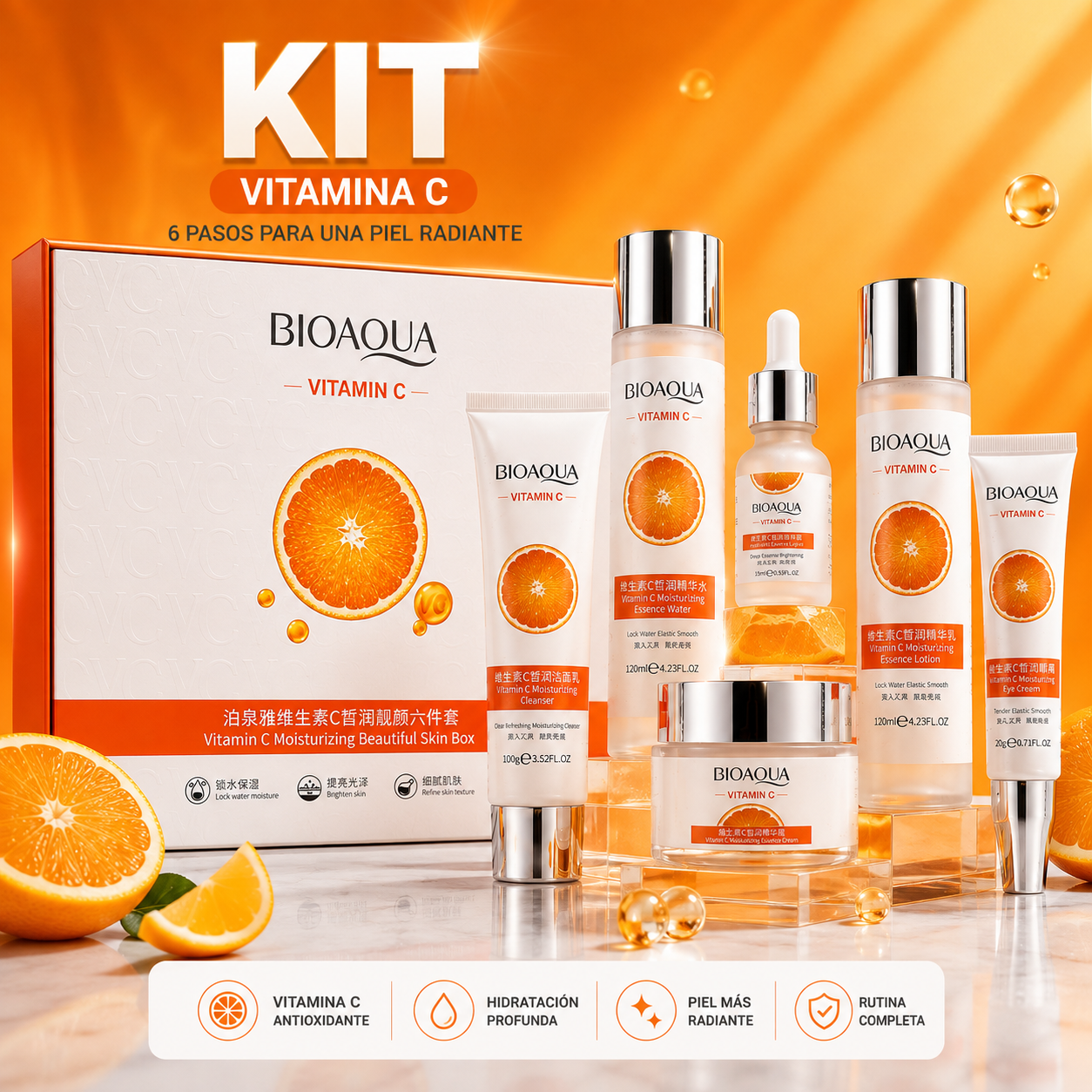 Kit de Cuidado Facial con Vitamina C